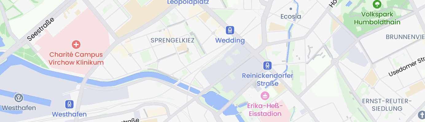 Karte mit dem ungefähren Standort