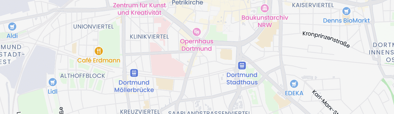 Karte mit dem ungefähren Standort