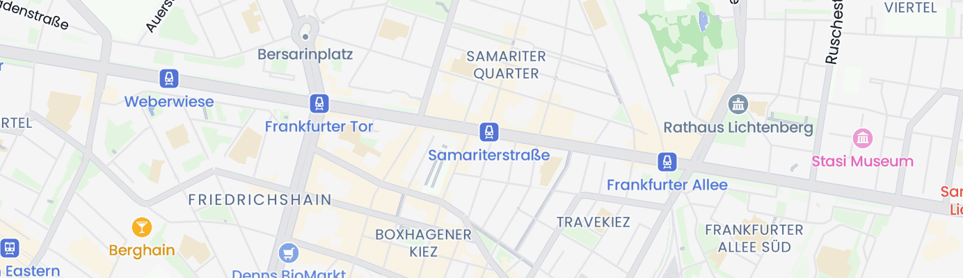 Karte mit dem ungefähren Standort