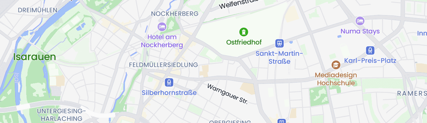 Karte mit dem ungefähren Standort