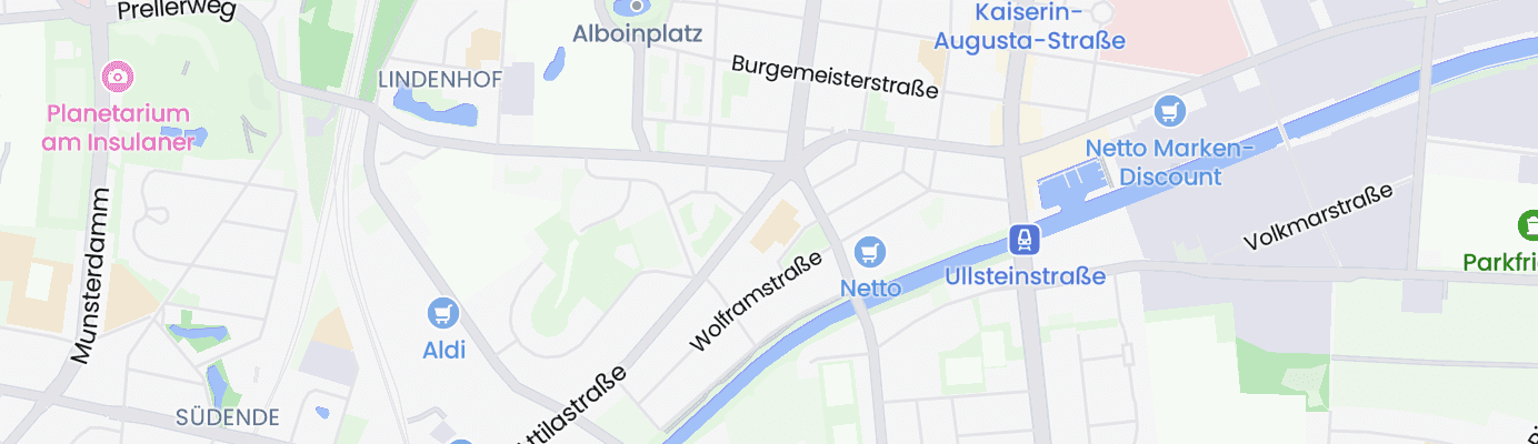 Karte mit dem ungefähren Standort