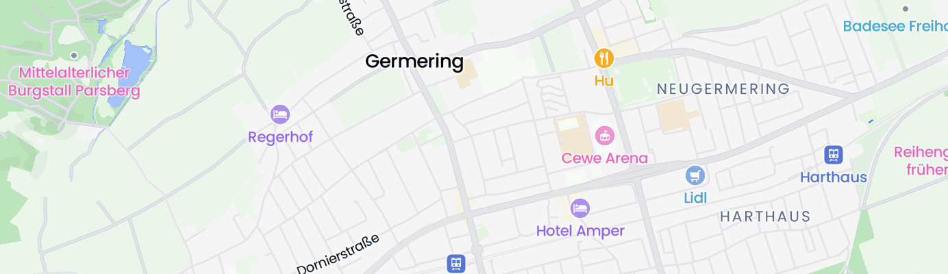 Karte mit dem ungefähren Standort