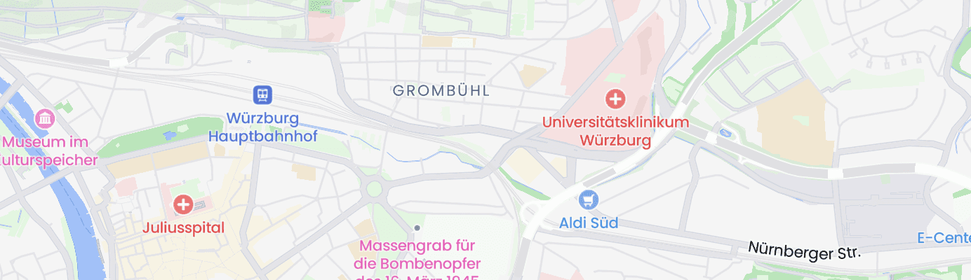 Karte mit dem ungefähren Standort