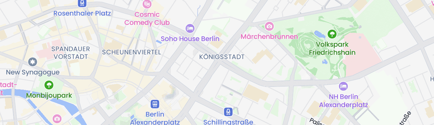 Karte mit dem ungefähren Standort