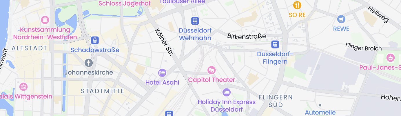 Karte mit dem ungefähren Standort