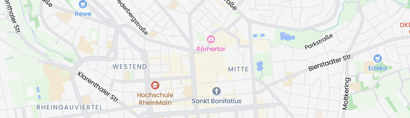 Karte mit dem ungefähren Standort