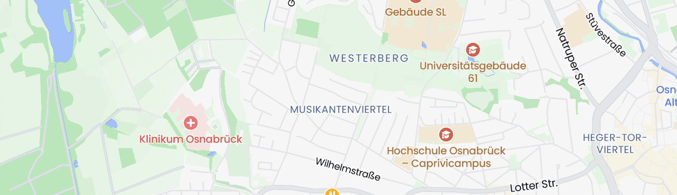 Karte mit dem ungefähren Standort