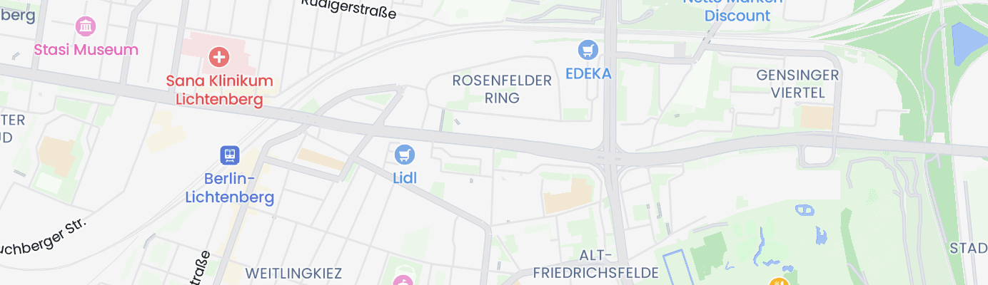 Karte mit dem ungefähren Standort