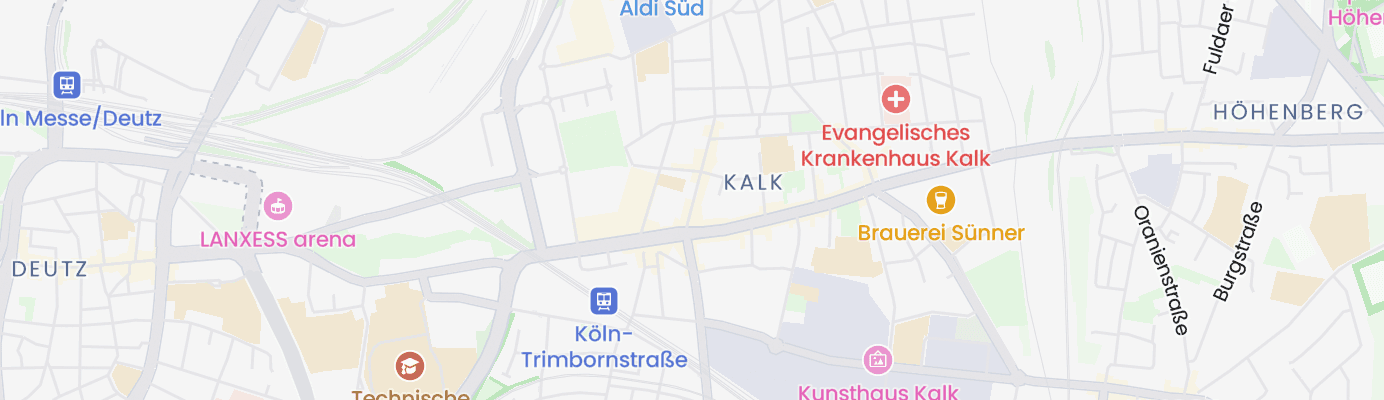 Karte mit dem ungefähren Standort