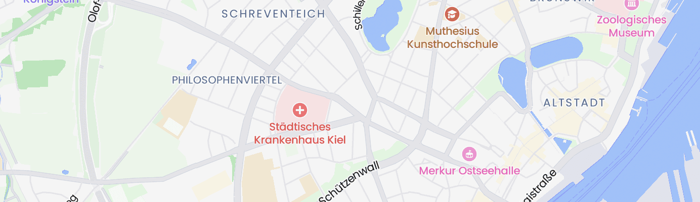Karte mit dem ungefähren Standort