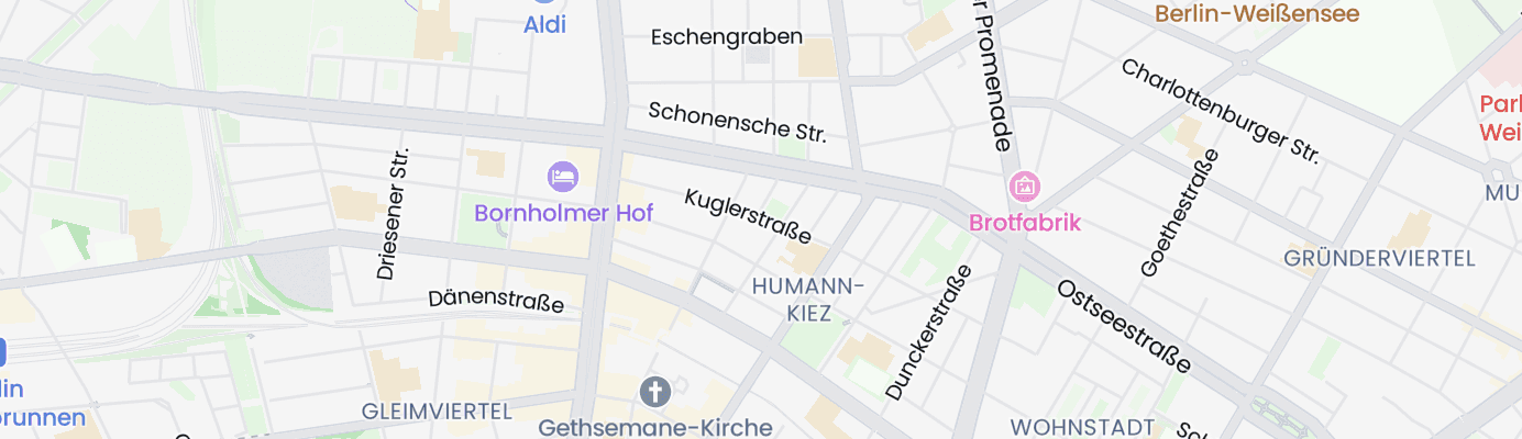 Karte mit dem ungefähren Standort