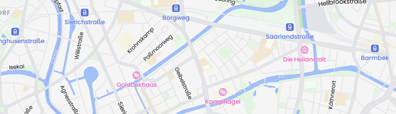 Karte mit dem ungefähren Standort