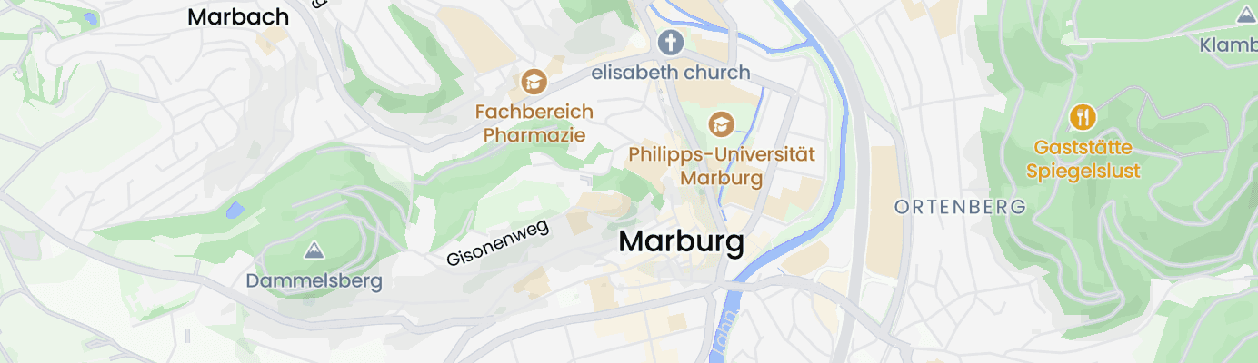 Karte mit dem ungefähren Standort