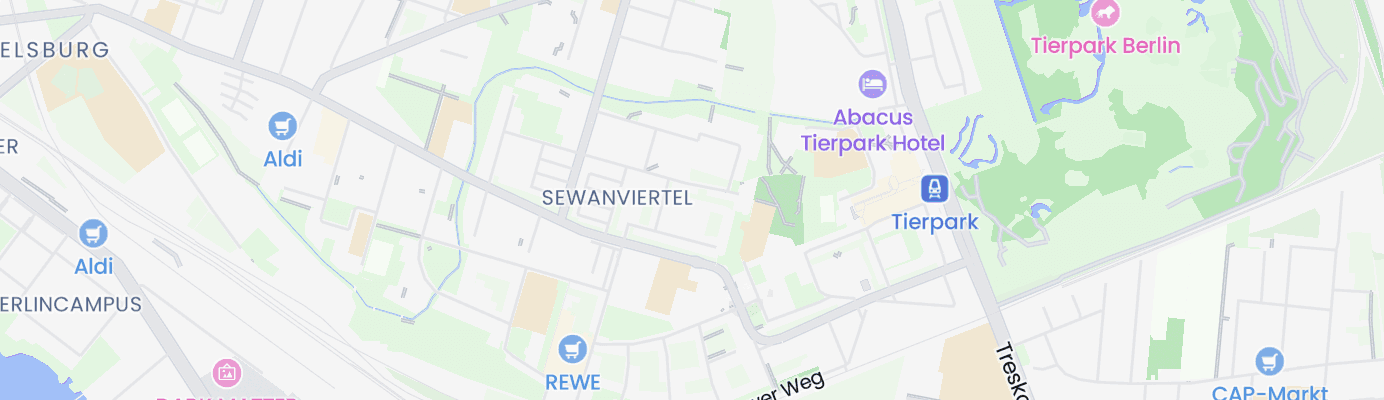 Karte mit dem ungefähren Standort