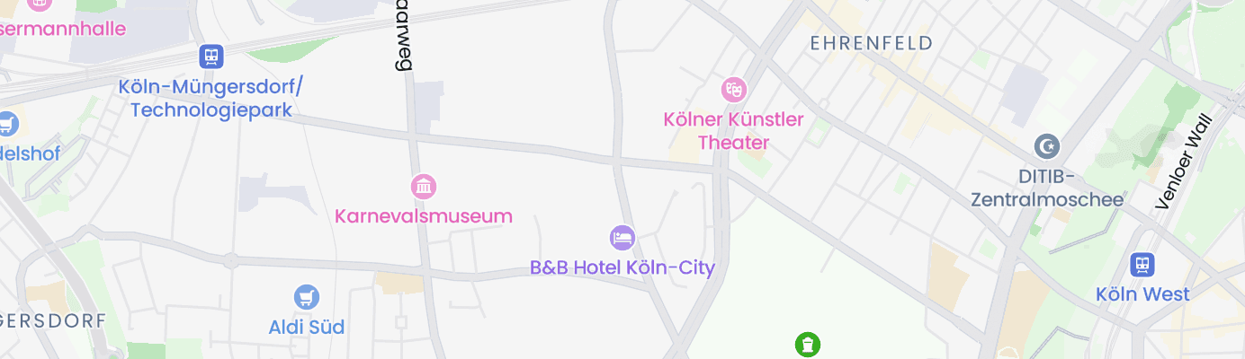 Karte mit dem ungefähren Standort