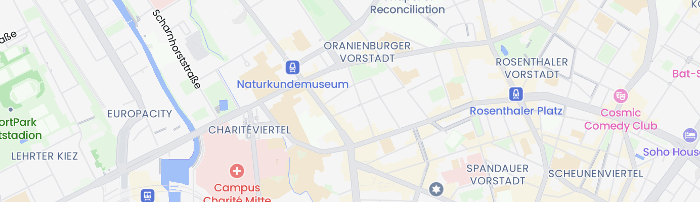 Karte mit dem ungefähren Standort