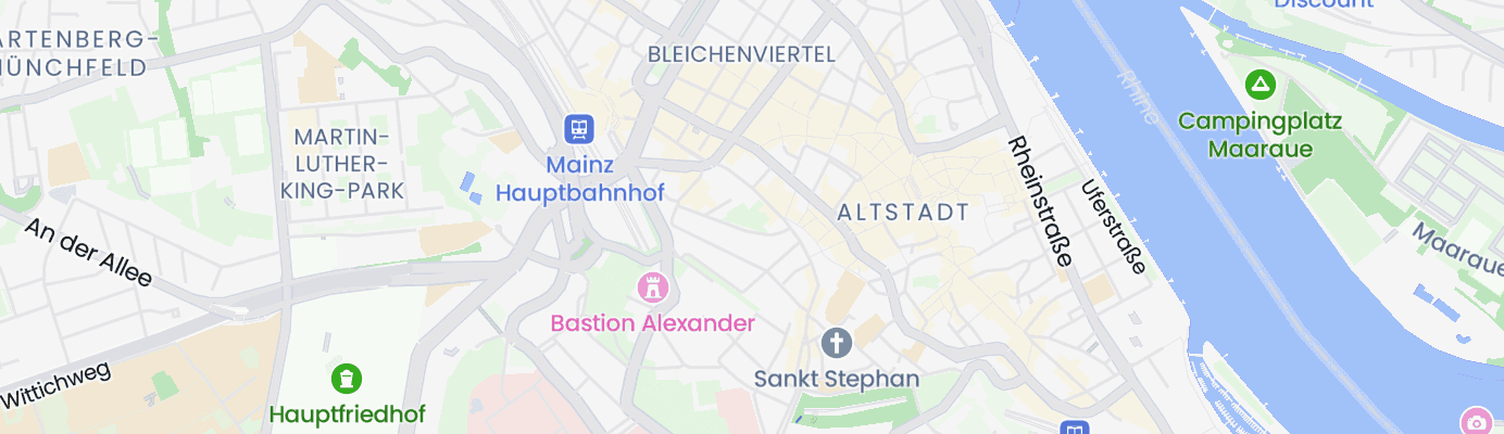 Karte mit dem ungefähren Standort
