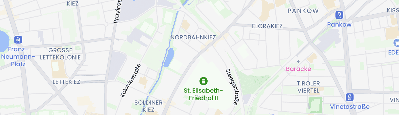 Karte mit dem ungefähren Standort