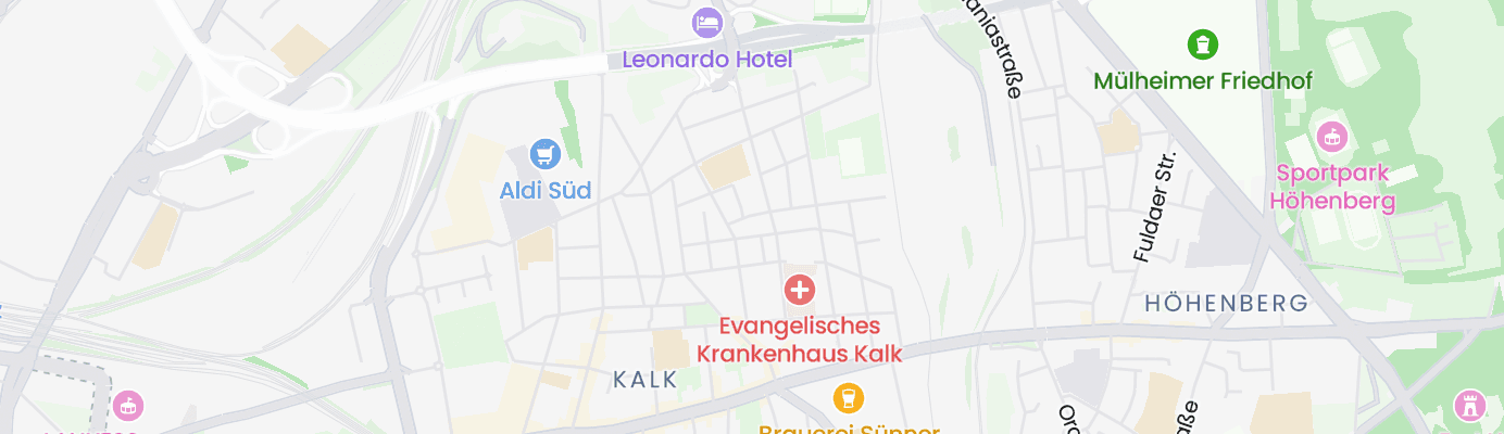 Karte mit dem ungefähren Standort