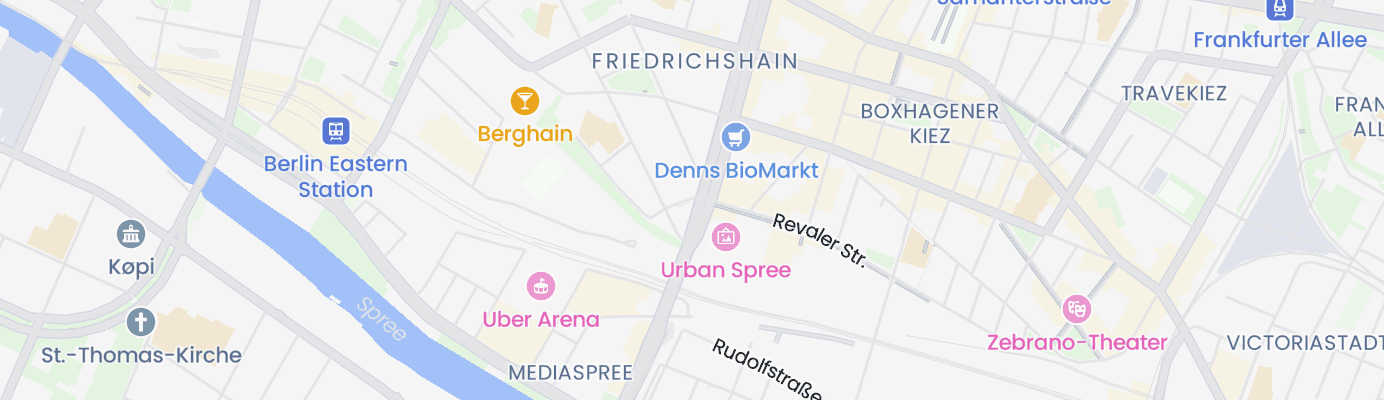 Karte mit dem ungefähren Standort