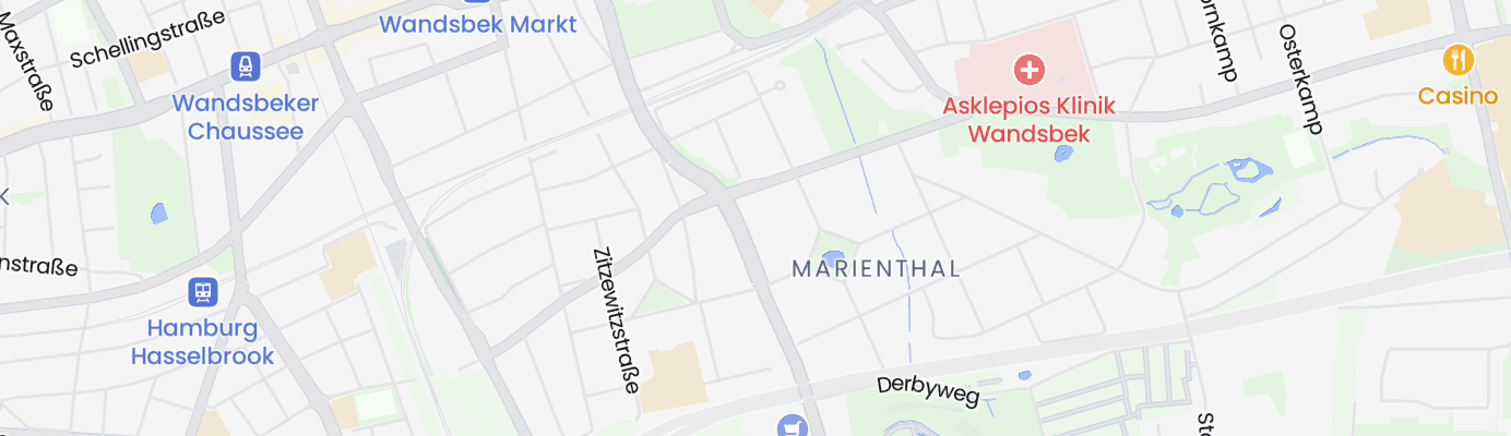 Karte mit dem ungefähren Standort