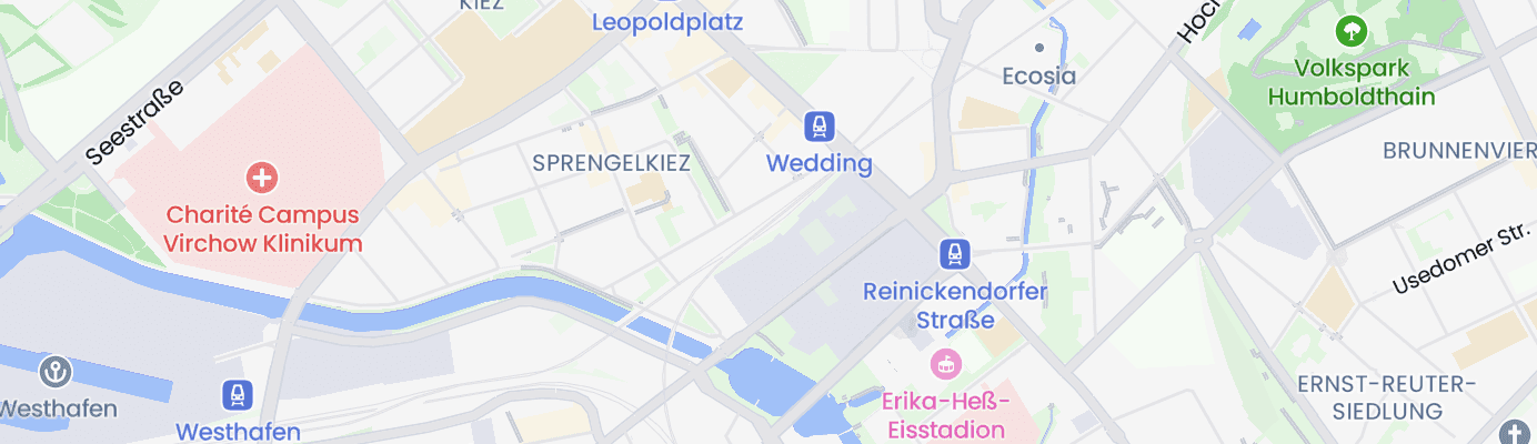Karte mit dem ungefähren Standort