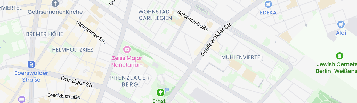 Karte mit dem ungefähren Standort