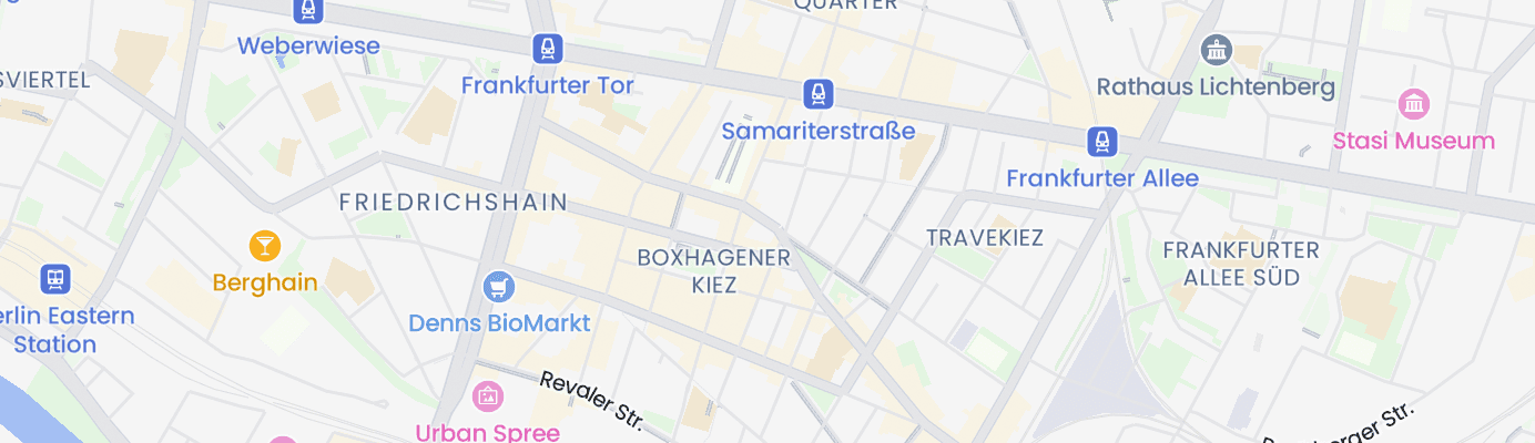 Karte mit dem ungefähren Standort