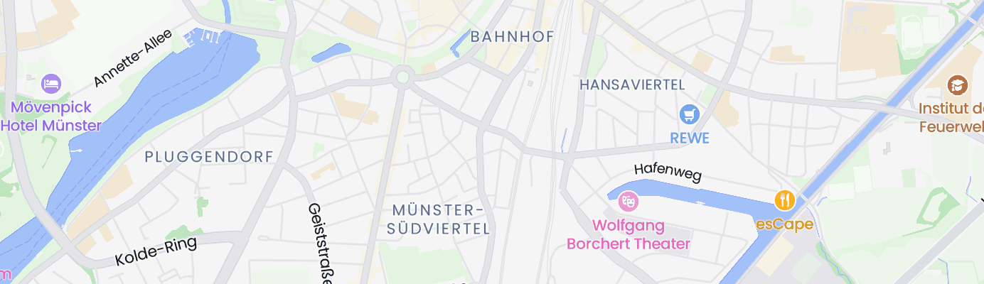 Karte mit dem ungefähren Standort