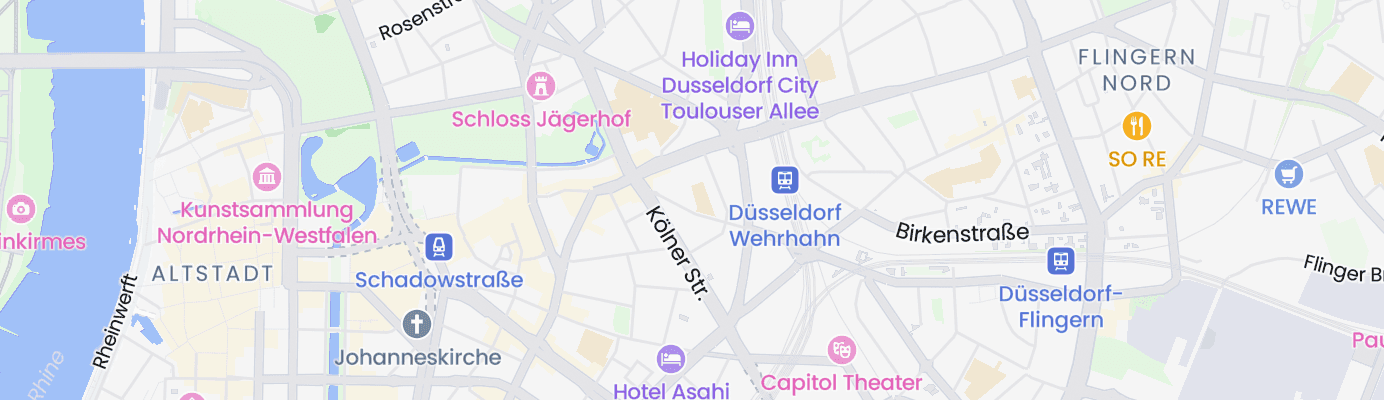 Karte mit dem ungefähren Standort