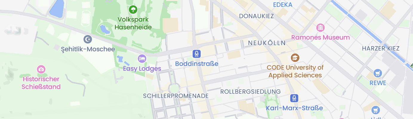 Karte mit dem ungefähren Standort