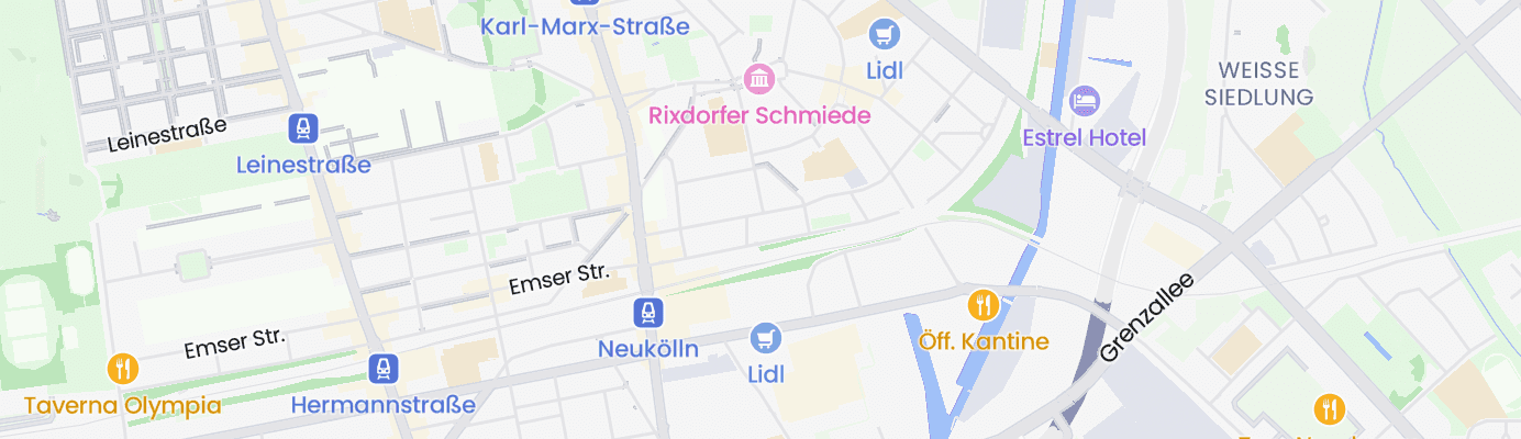 Karte mit dem ungefähren Standort