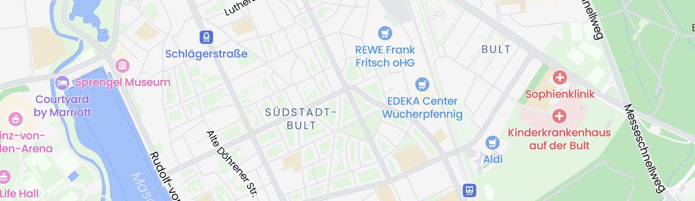 Karte mit dem ungefähren Standort