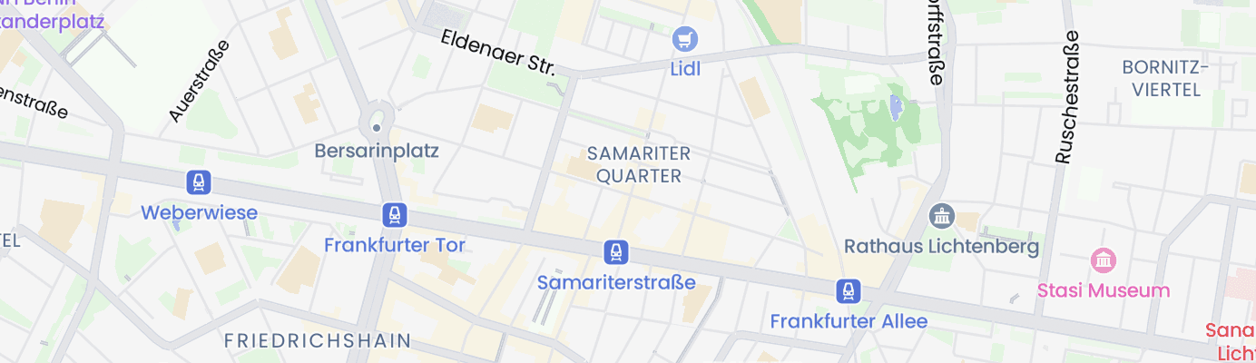 Karte mit dem ungefähren Standort