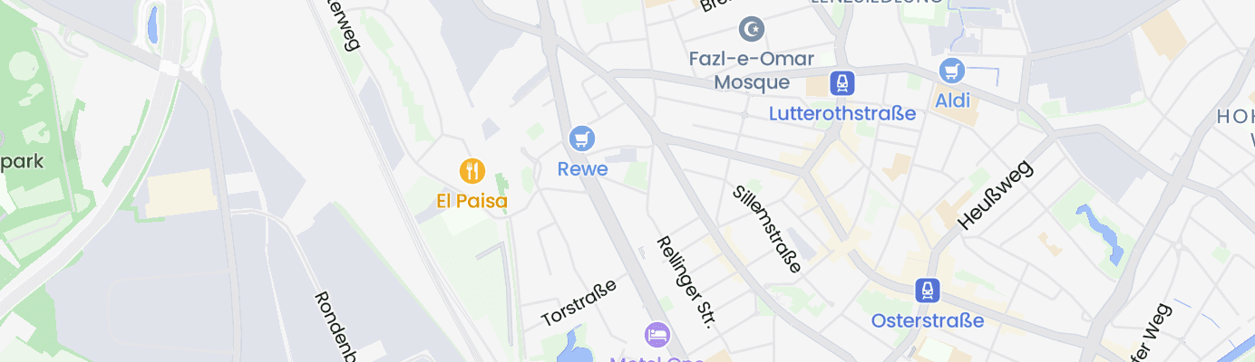 Karte mit dem ungefähren Standort