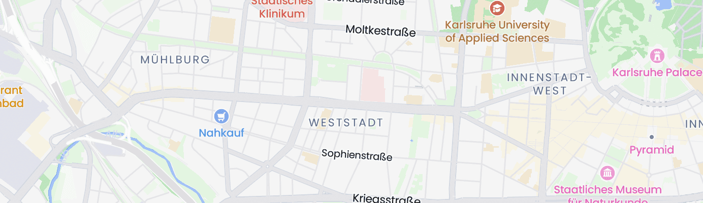 Karte mit dem ungefähren Standort