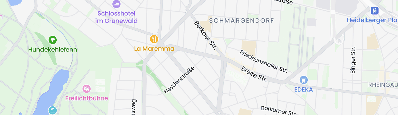 Karte mit dem ungefähren Standort