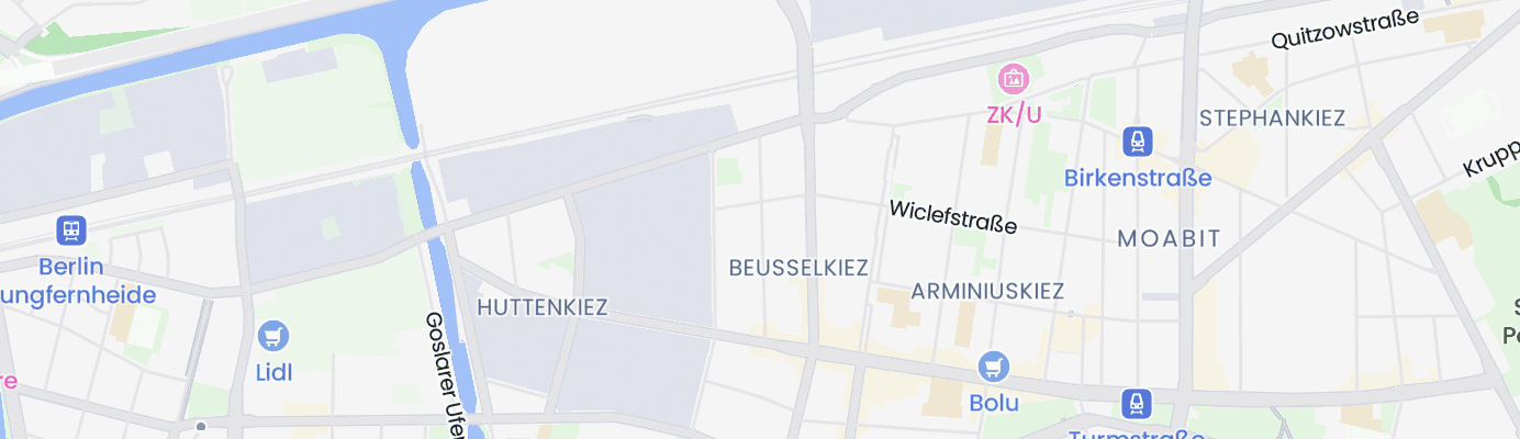 Karte mit dem ungefähren Standort