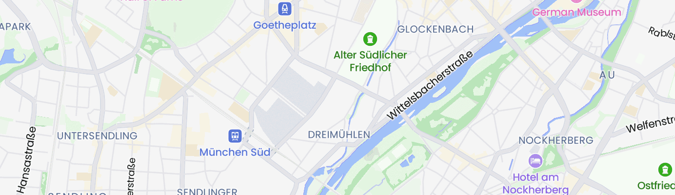 Karte mit dem ungefähren Standort