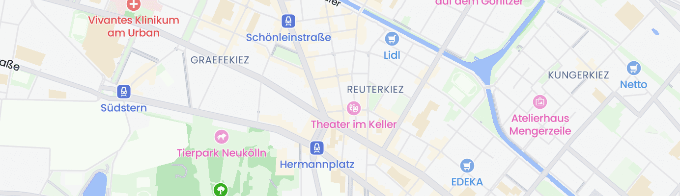 Karte mit dem ungefähren Standort