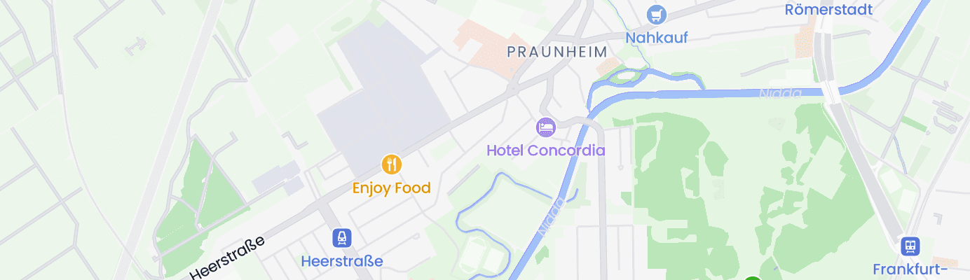 Karte mit dem ungefähren Standort
