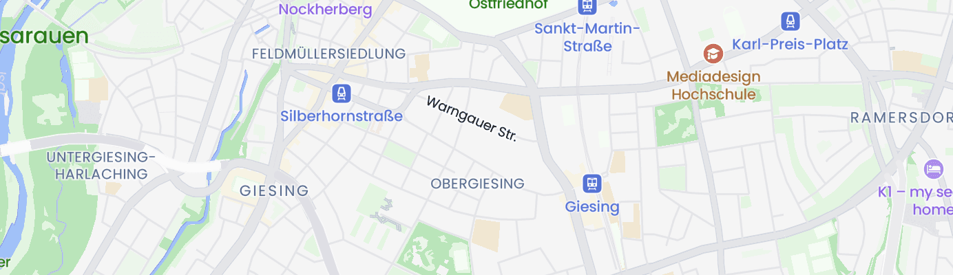 Karte mit dem ungefähren Standort