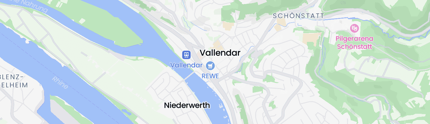 Karte mit dem ungefähren Standort