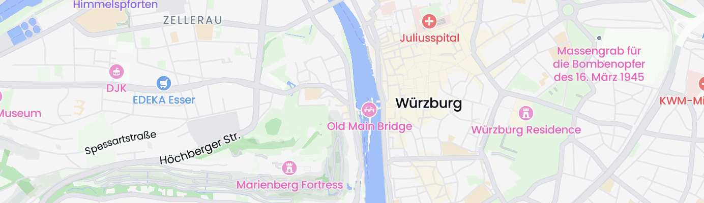 Karte mit dem ungefähren Standort