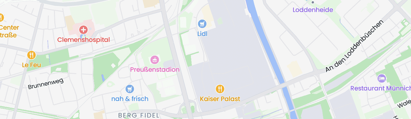 Karte mit dem ungefähren Standort