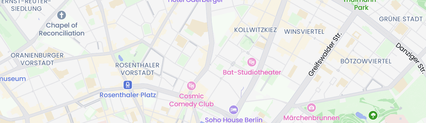 Karte mit dem ungefähren Standort