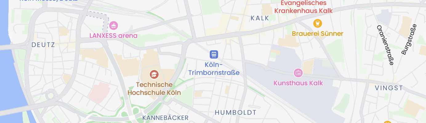 Karte mit dem ungefähren Standort