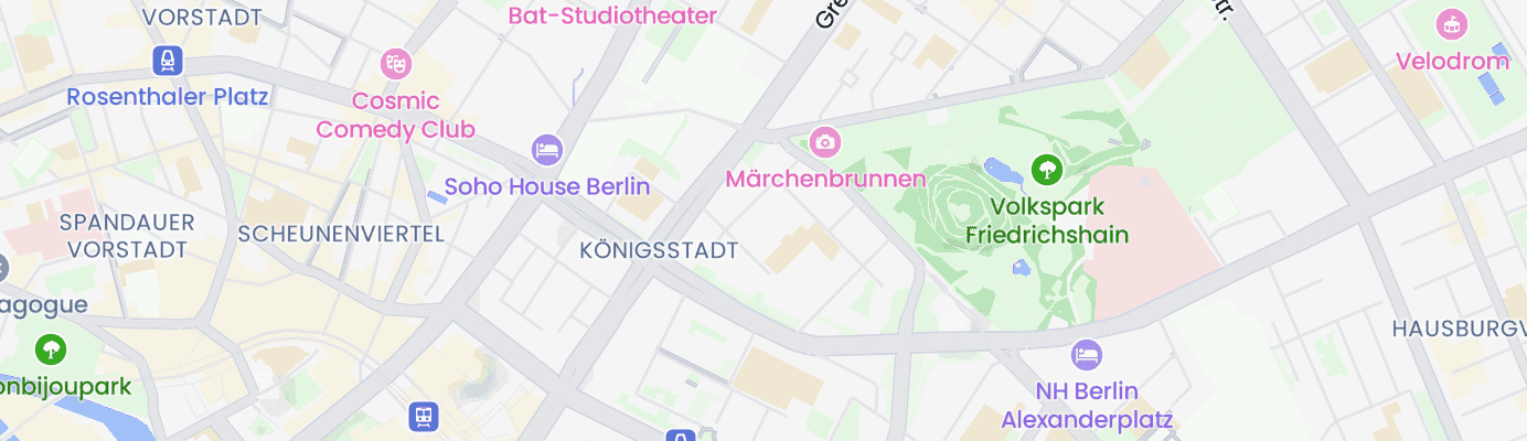 Karte mit dem ungefähren Standort