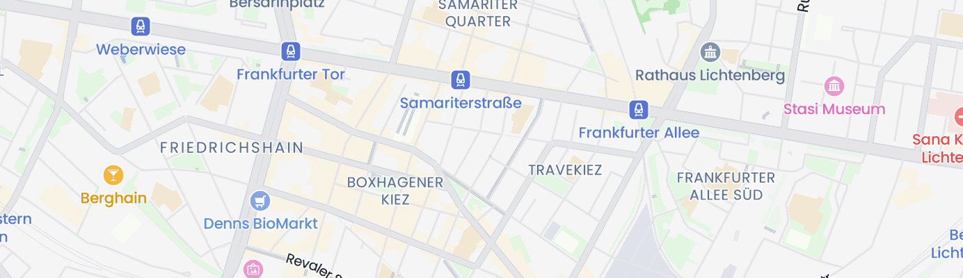 Karte mit dem ungefähren Standort