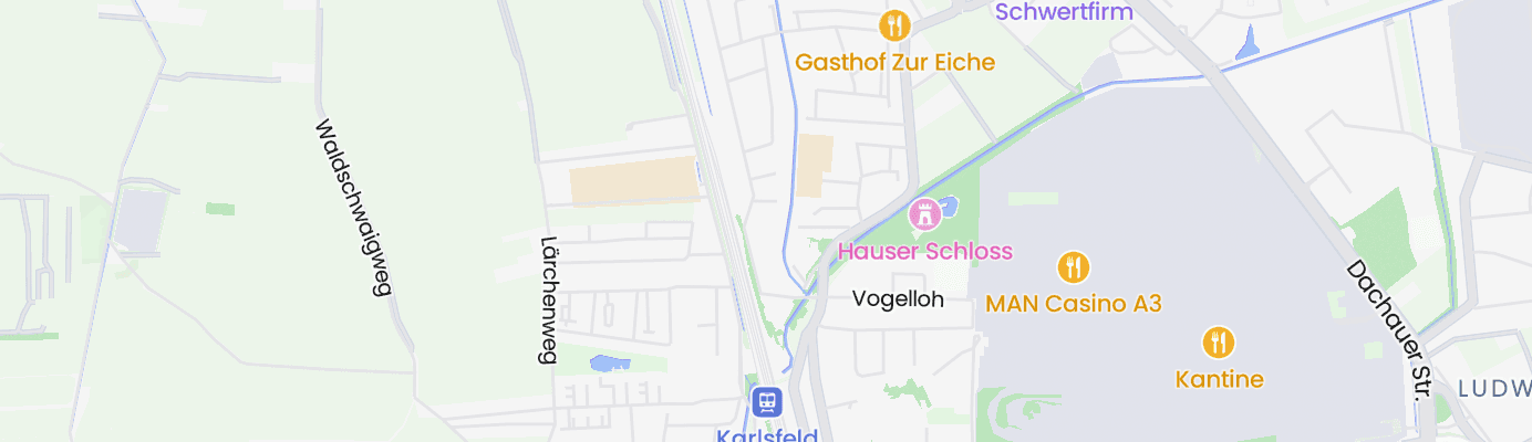 Karte mit dem ungefähren Standort